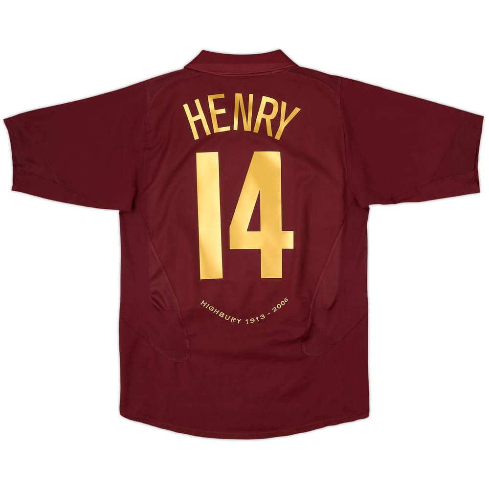 2005-06 Arsenal Home Shirt Henry #14 - 8/10 - (M)