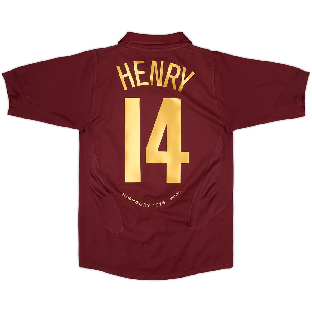 2005-06 Arsenal Home Shirt Henry #14 - 8/10 - (S)