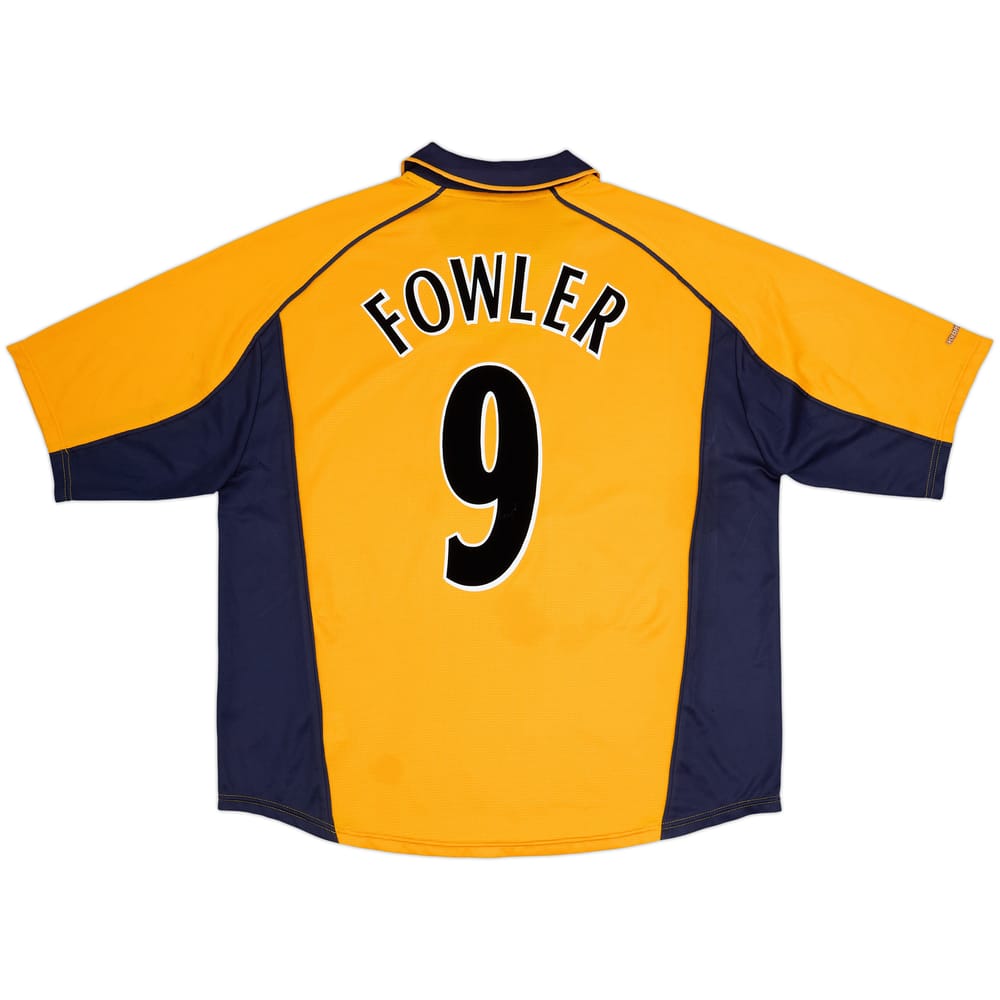 2000-02 Liverpool Camiseta Visitante Fowler #9 - 8/10 - (XXL)