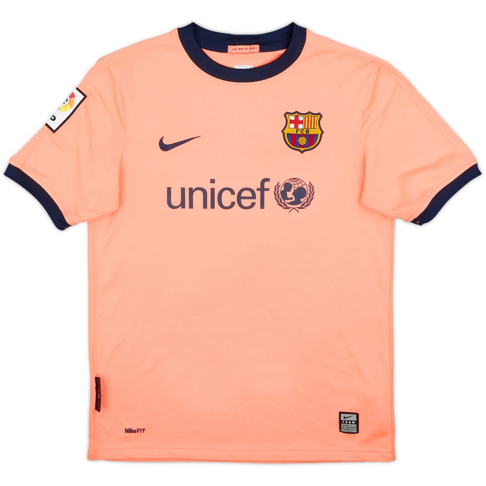 2009-10 Barcelona Away Shirt - 8/10 - (13-14 Years)