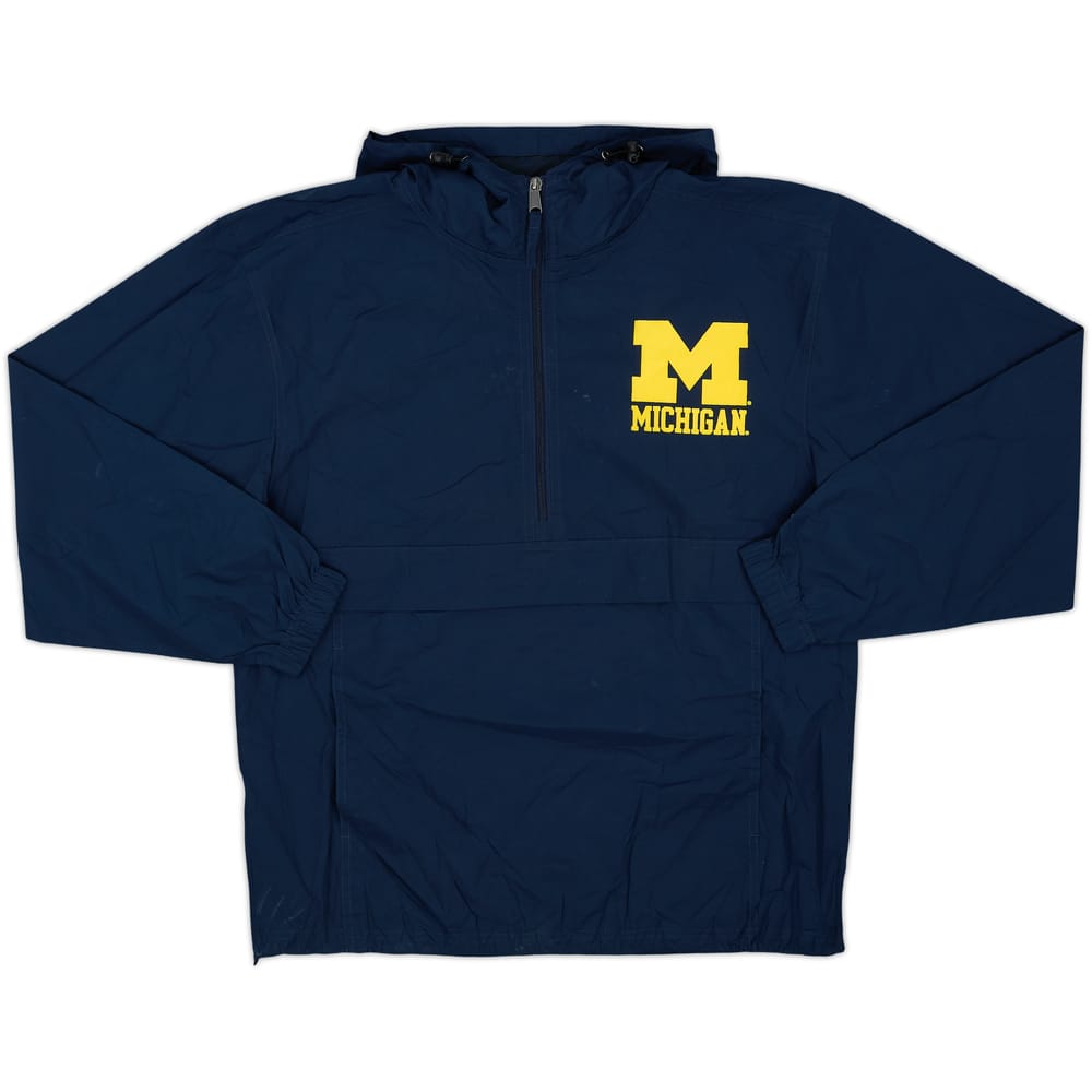 2000s Michigan Wolverines Champion 1/2 Zip Windbreaker Jacket - 7/10 - (S)