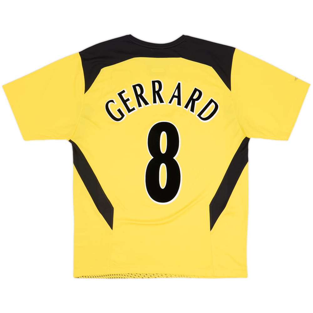 Camiseta de visitante del Liverpool 2004-06 Gerrard #8 - 5/10 - (M)