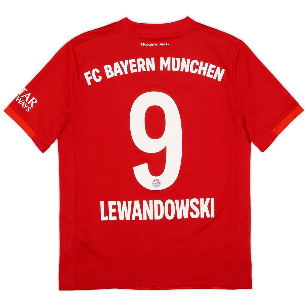 2019-20 Bayern Munich Home Shirt Lewandowski #9 - 7/10 - (L.Boys)
