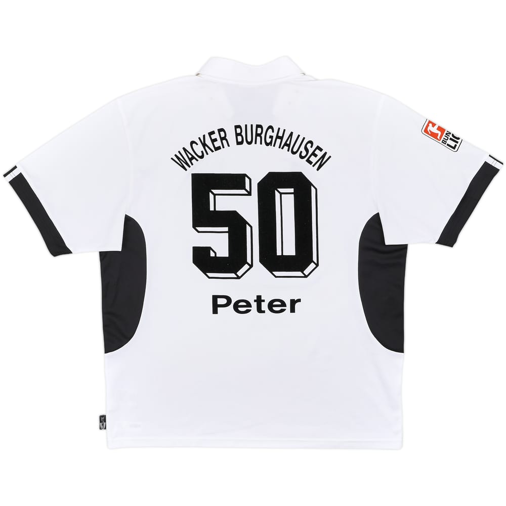2003-04 Wacker Burghausen Home Shirt Peter #50 - 8/10 - (L)