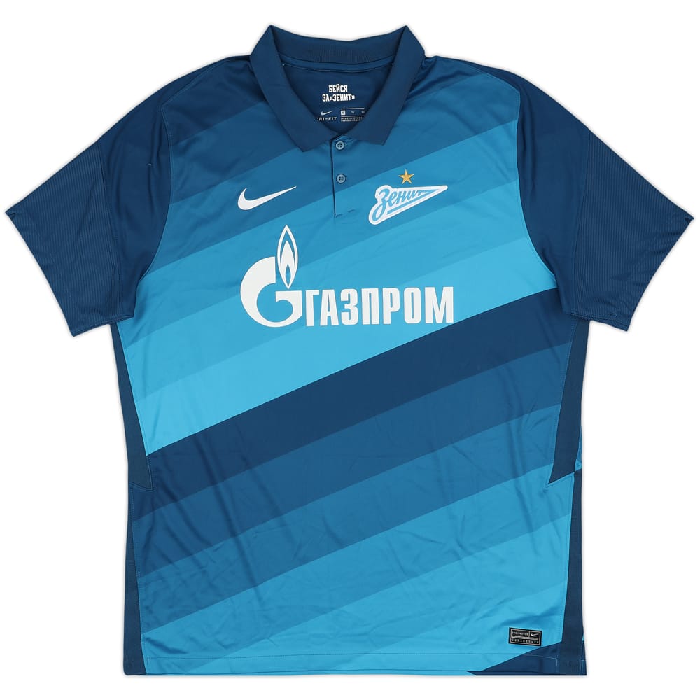 2020-21 Zenit St. Petersburg Home Shirt - 9/10 - (XL)