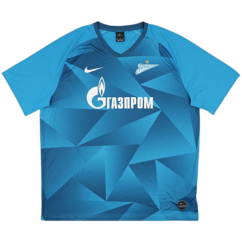 2019-20 Zenit St. Petersburg Basic Home Shirt - 9/10 - (XXL)