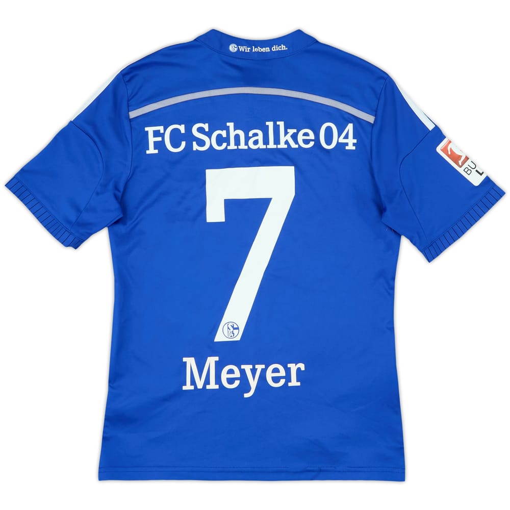 2014-16 Schalke Home Shirt Meyer #7 - 6/10 - (L.Boys)