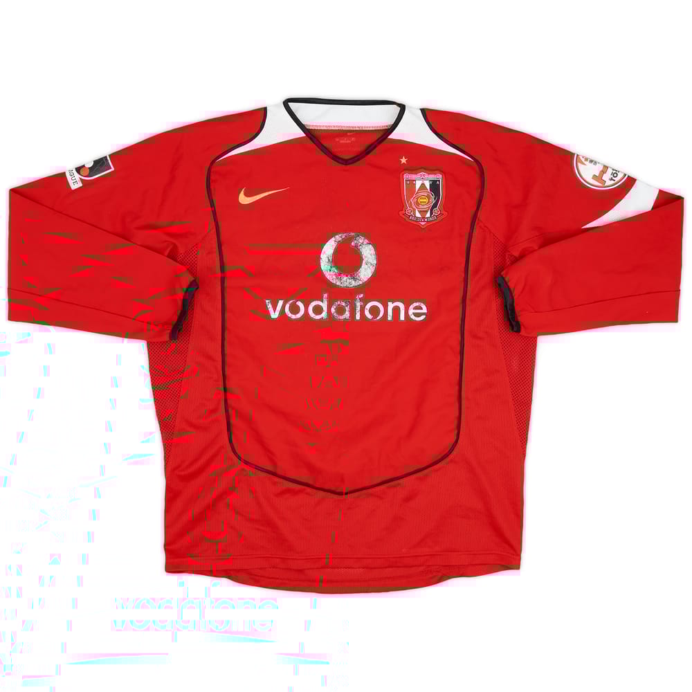 2005 Urawa Red Diamonds Home L/S Shirt - 5/10 - (L)