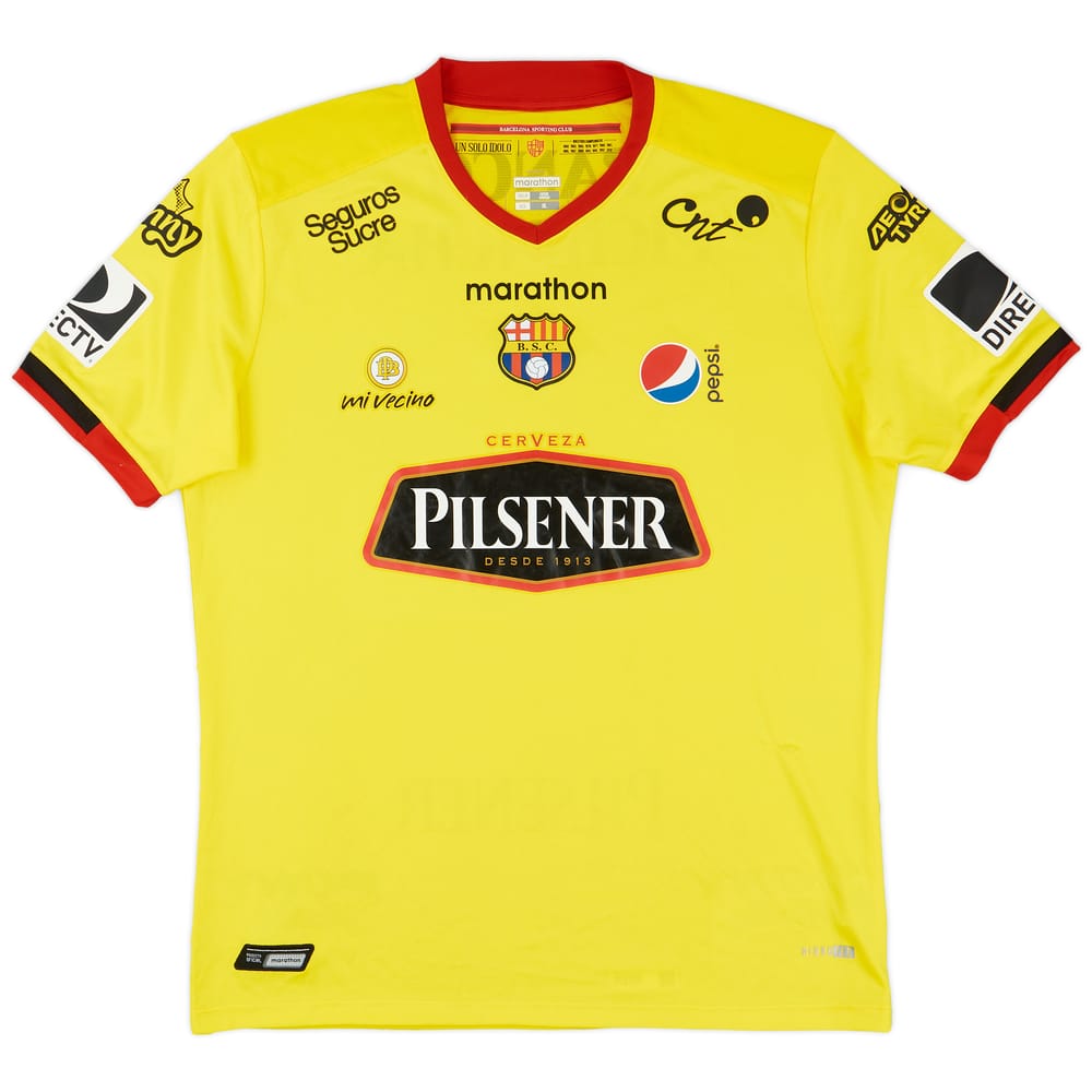 2016 Barcelona SC Home Shirt - 9/10 - (XL)