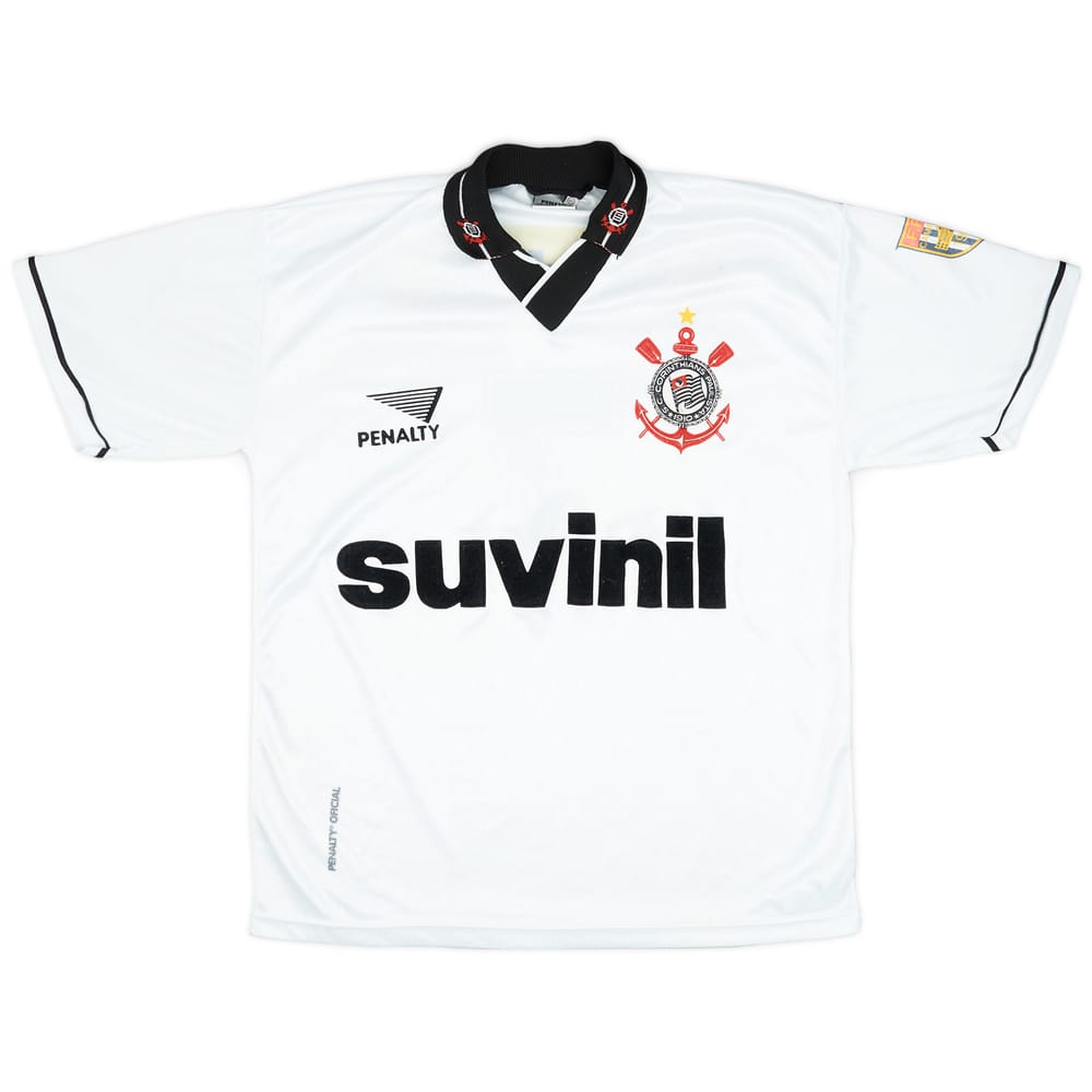 1996 Corinthians Home Shirt #7 - 9/10 - (L)
