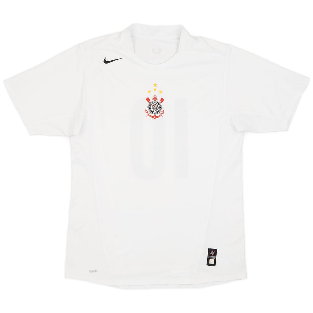 2004-05 Corinthians Home Shirt #10 (Tevez) - 7/10 - (L)
