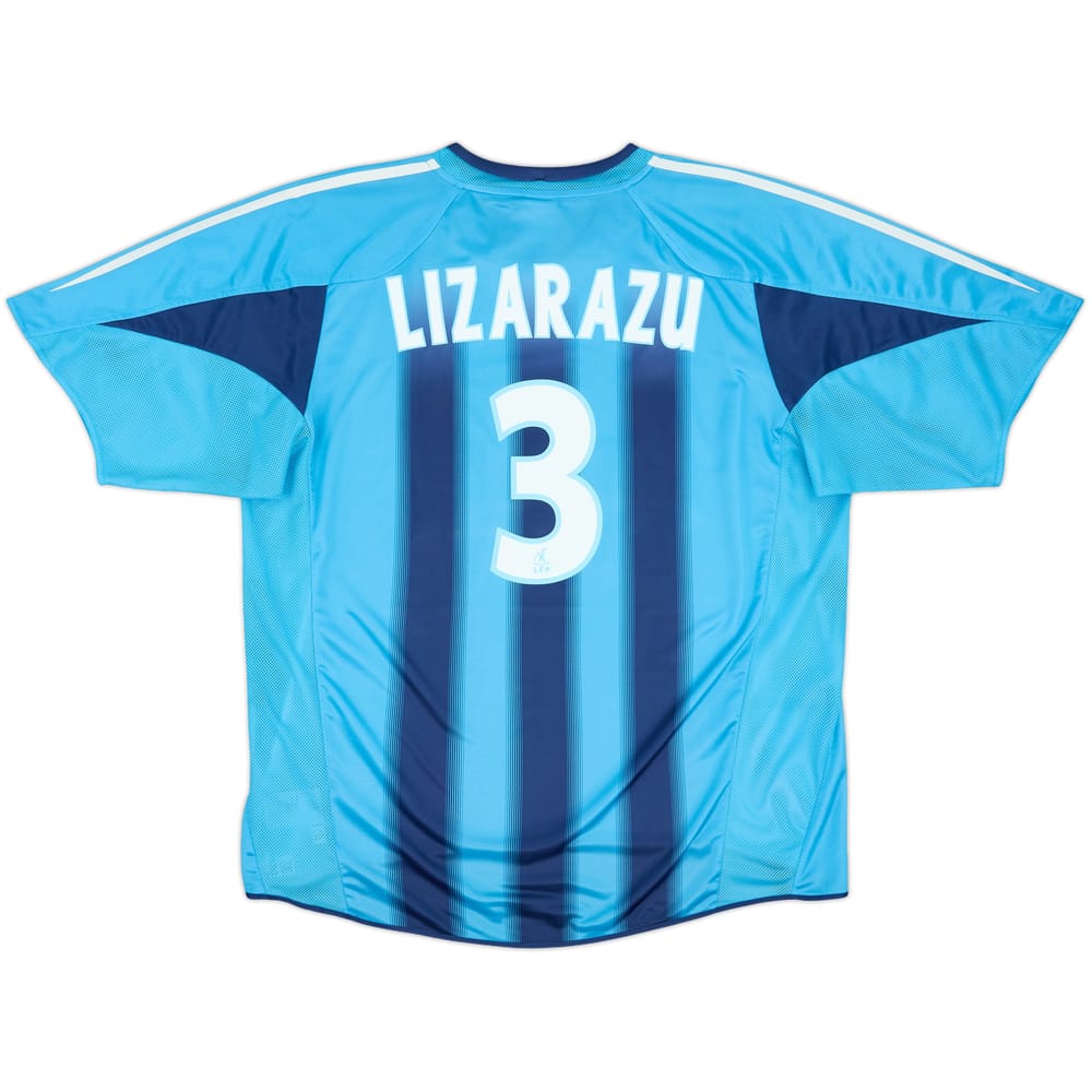 2004-05 Olympique Marseille Away Shirt Lizarazu #3 - 8/10 - (XL)