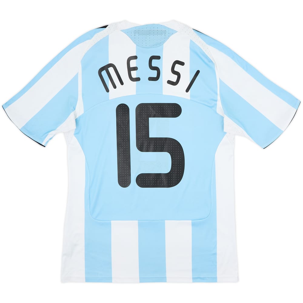 2007-09 Argentina Home Shirt Messi #15 - 5/10 - (M)