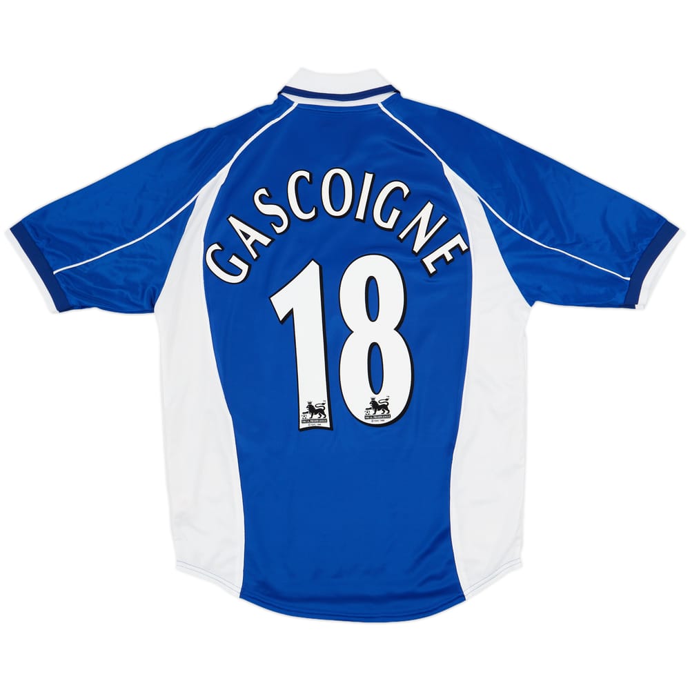 2000-02 Everton Home Shirt Gascoigne #18 - 8/10 - (M)