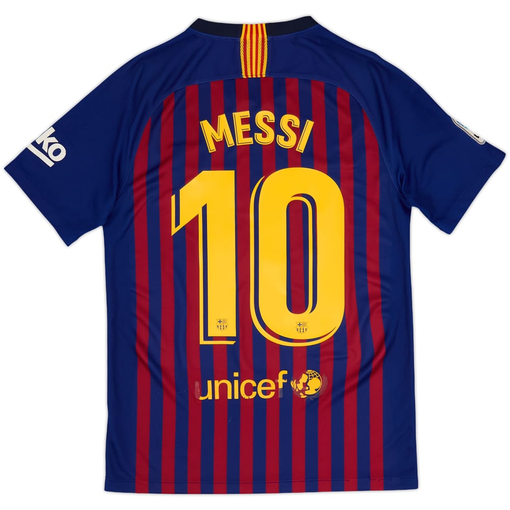 2018-19 Barcelona Home Shirt Messi #10 - 7/10 - (S)
