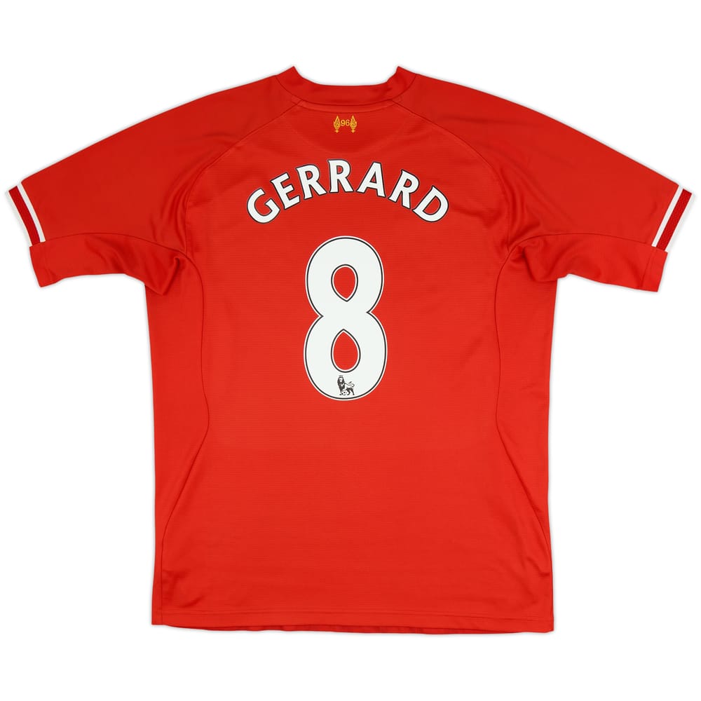 2013-14 Liverpool Home Shirt Gerrard #8 - 5/10 - (XL)