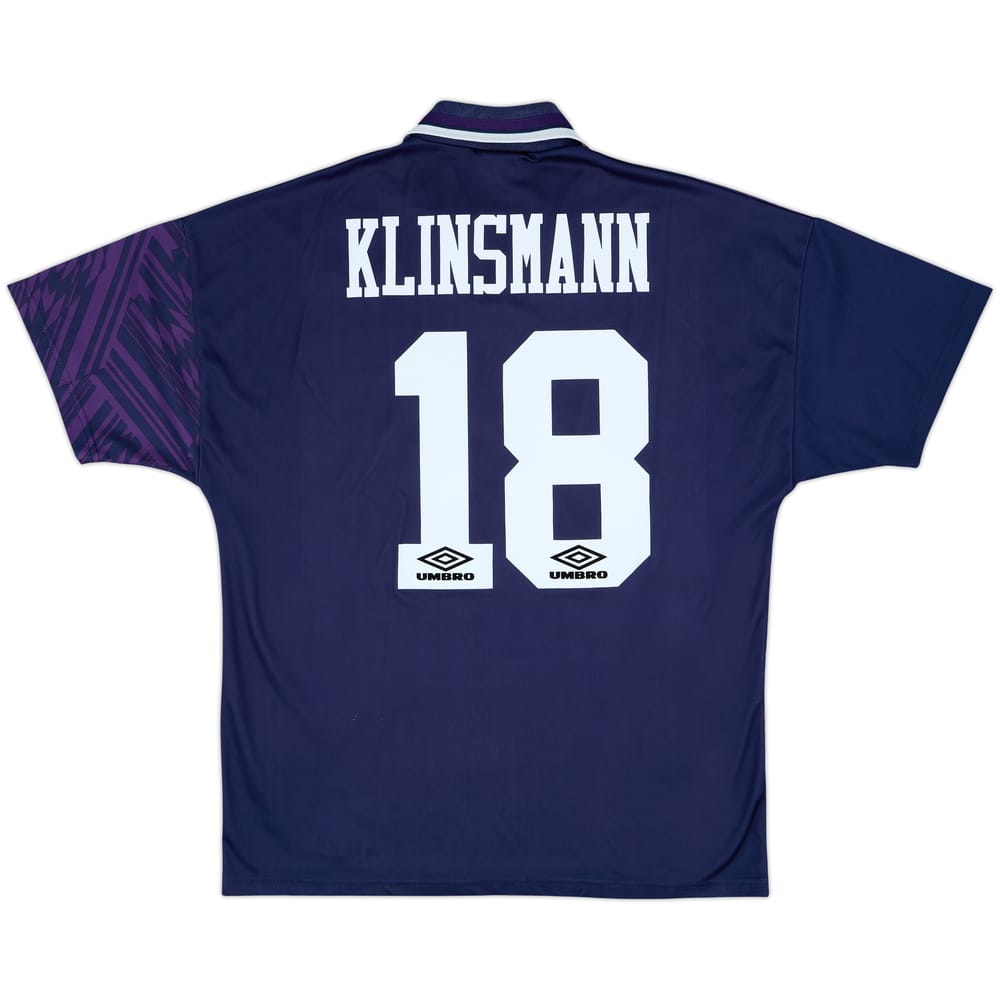 1994-95 Tottenham Away Shirt Klinsmann #18 - 8/10 - (L)