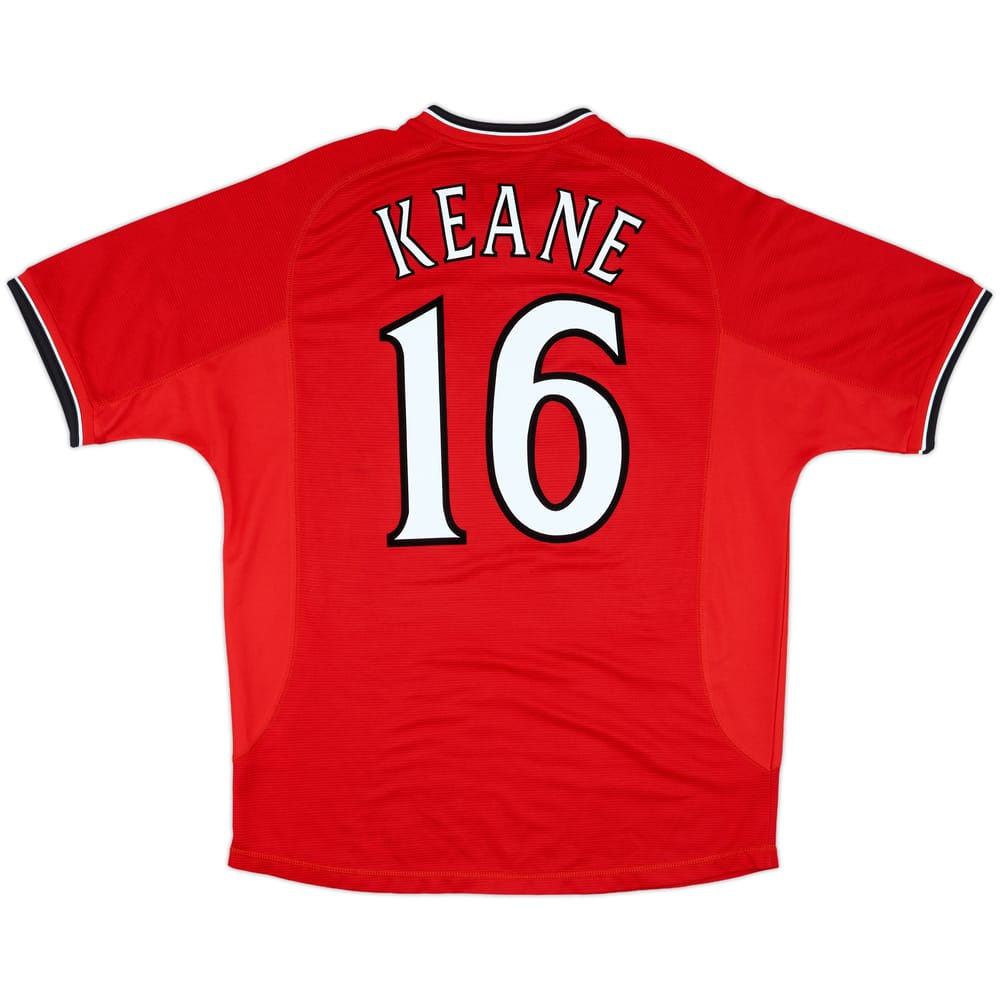 2000-02 Manchester United Home Shirt Keane #16 - 5/10 - (L)