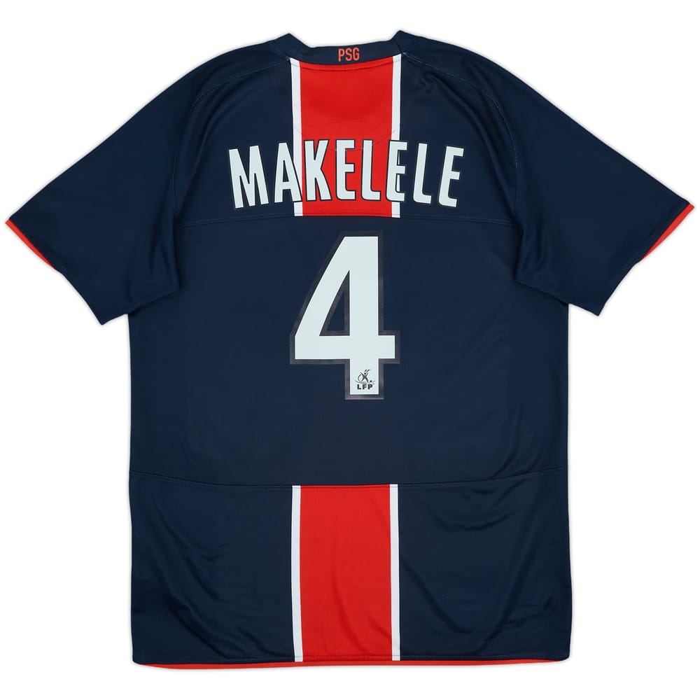 2008-09 Paris Saint-Germain Home Shirt Makelele #4 - 7/10 - (M)
