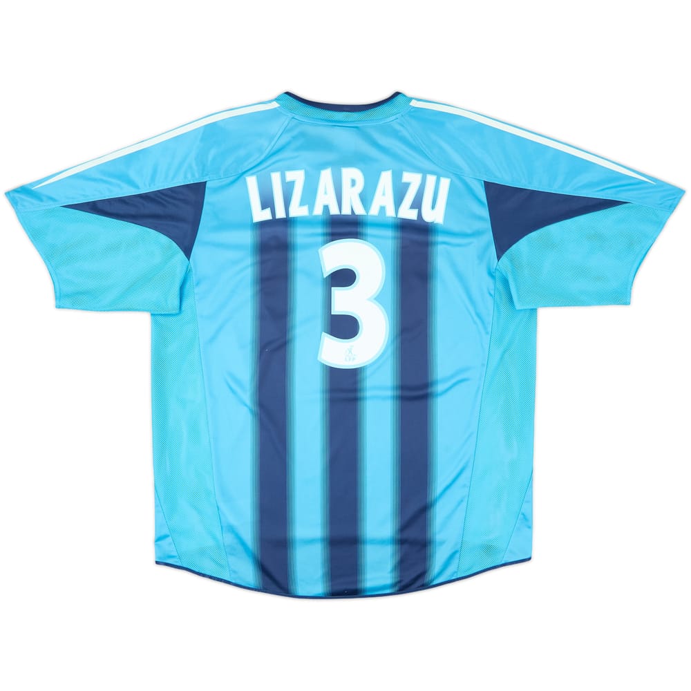 2004-05 Olympique Marseille Away Shirt Lizarazu #3 - 8/10 - (XL)