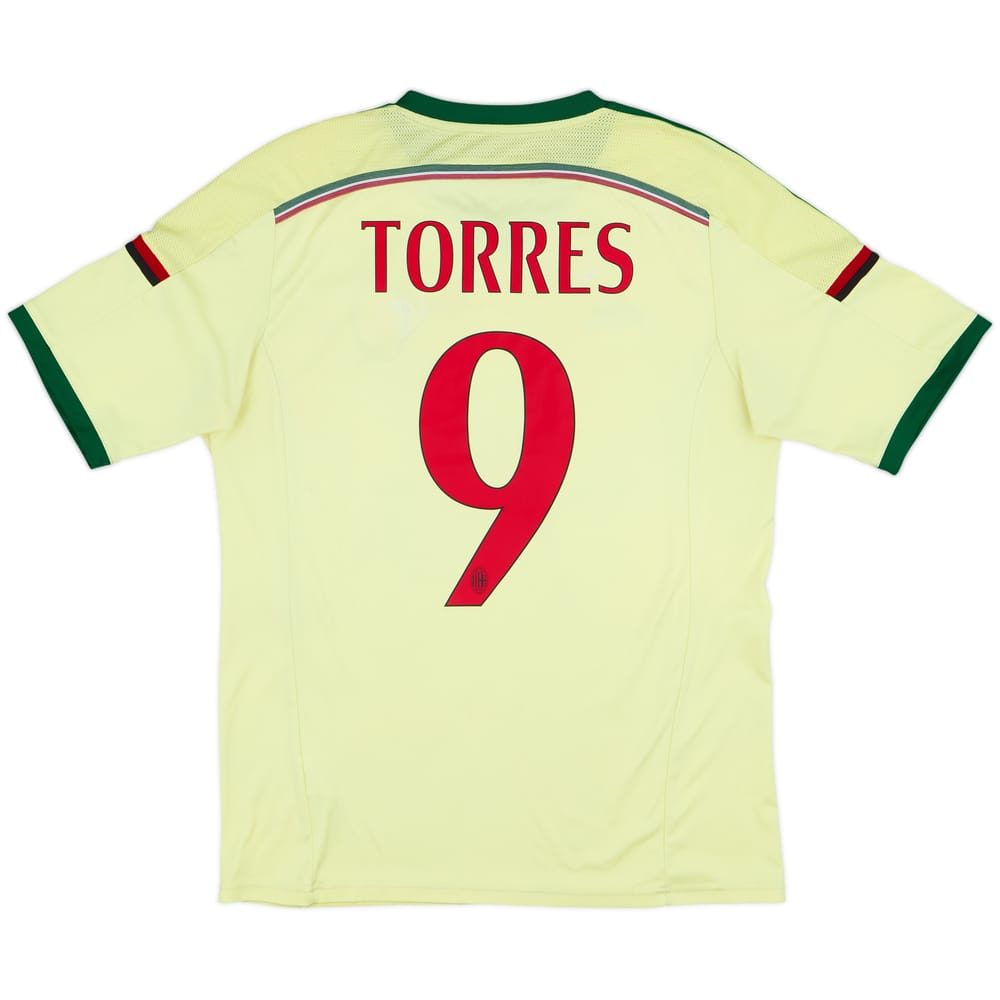 2014-15 AC Milan Third Shirt Torres #9 - 6/10 - (L)
