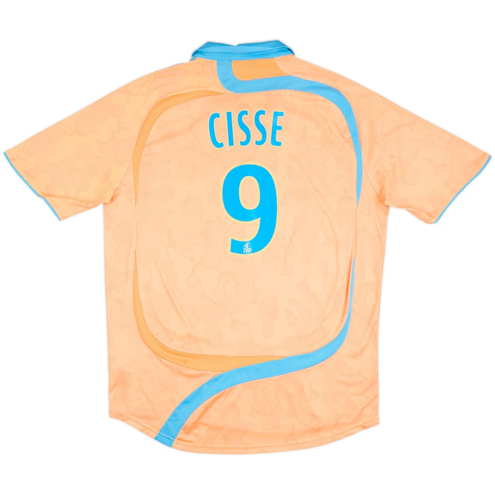 Camiseta de la tercera equipación del Olympique Marseille 2007-08 Cisse #9 - 8/10 - (XL)