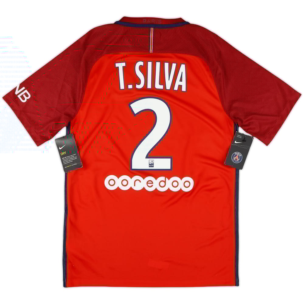 2016-17 Paris Saint-Germain Away Shirt T.Silva #2 (S)