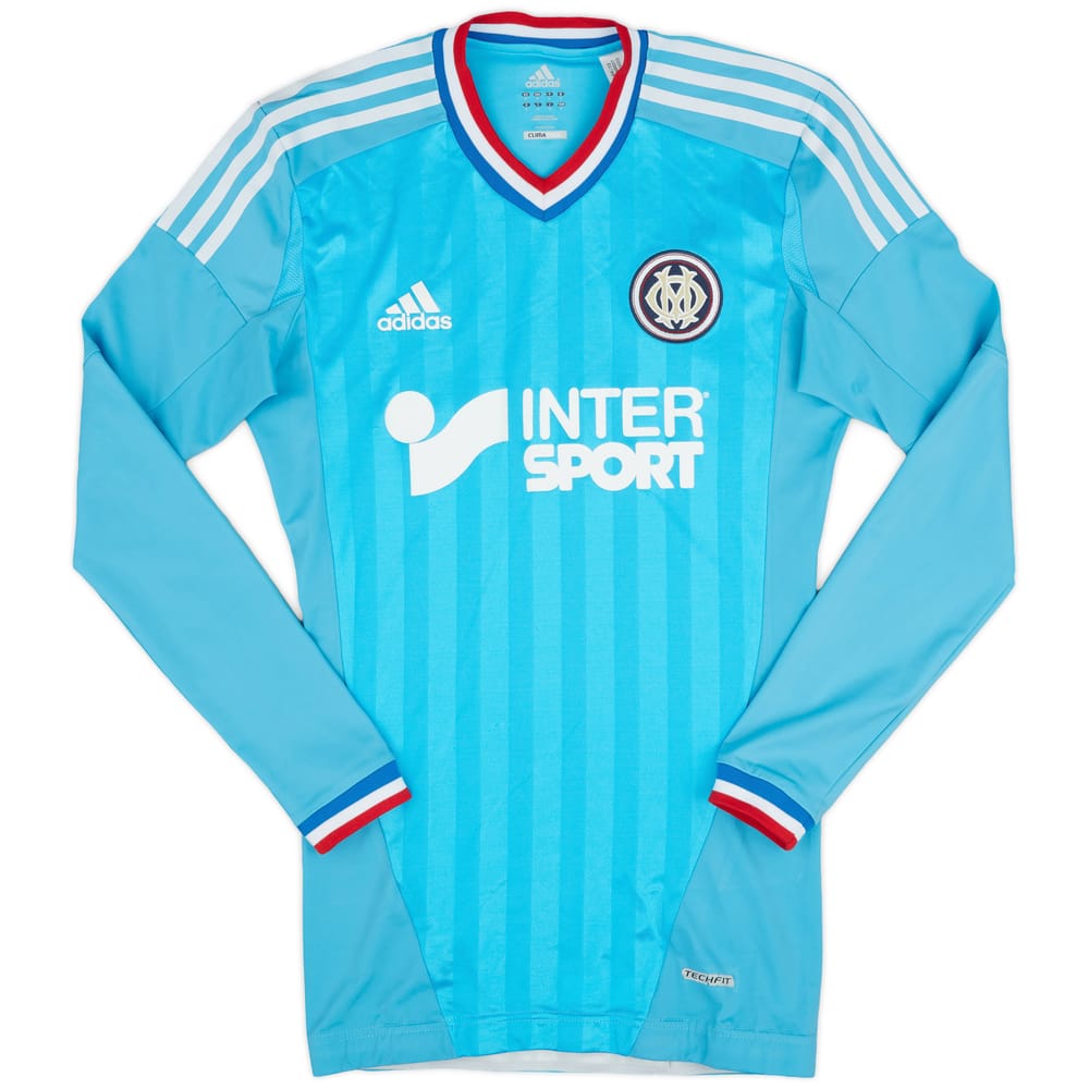 2012-13 Olympique Marseille Player Issue TechFit Away L/S Shirt - 8/10 - (S)