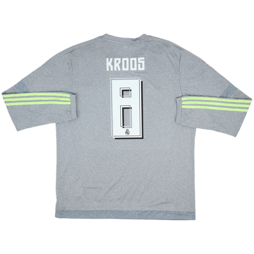 2015-16 Real Madrid Away L/S Shirt Kroos #8 (XL)