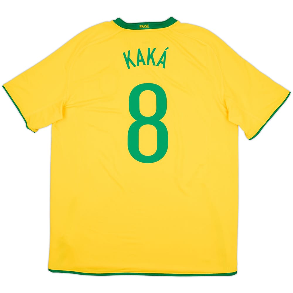 2008-10 Brazil Home Shirt Kaka #8 - 8/10 - (XL)
