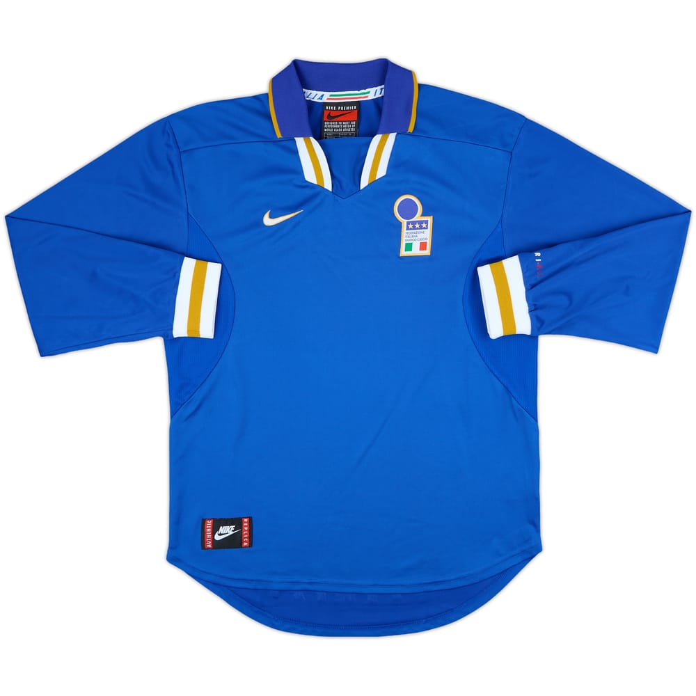 1996-97 Italy Home L/S Shirt - 8/10 - (L)
