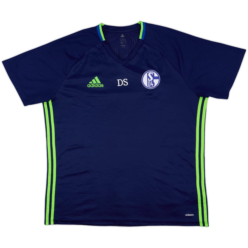 2016-17 Schalke adizero Staff Issue Training Shirt DS - 7/10 - (XL)