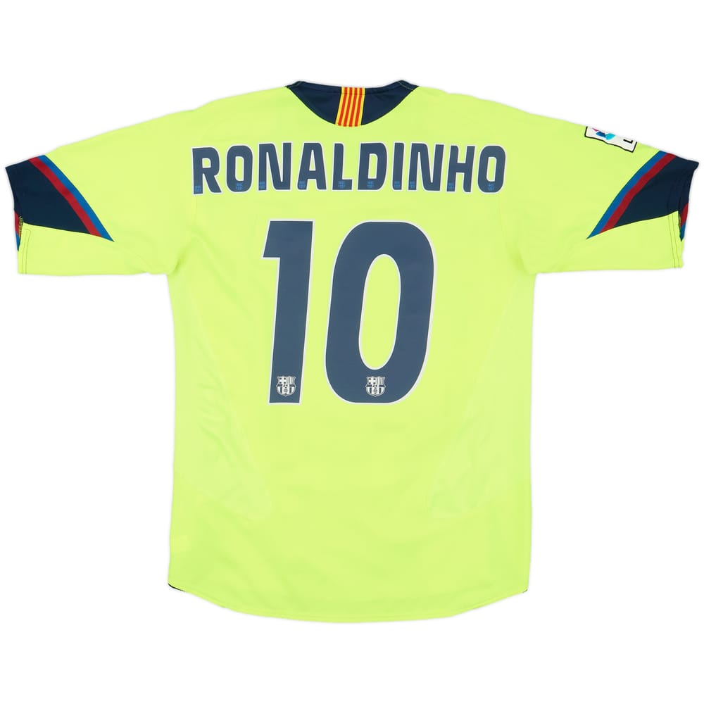 2005-06 Barcelona Away Shirt Ronaldinho #10 - 9/10 - (S)