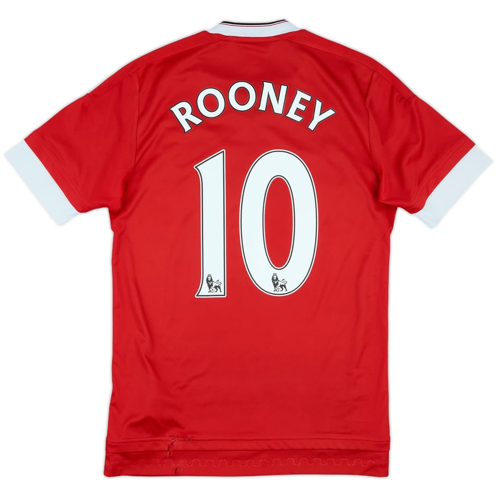 2015-16 Manchester United Home Shirt Rooney #10 - 6/10 - (XS)