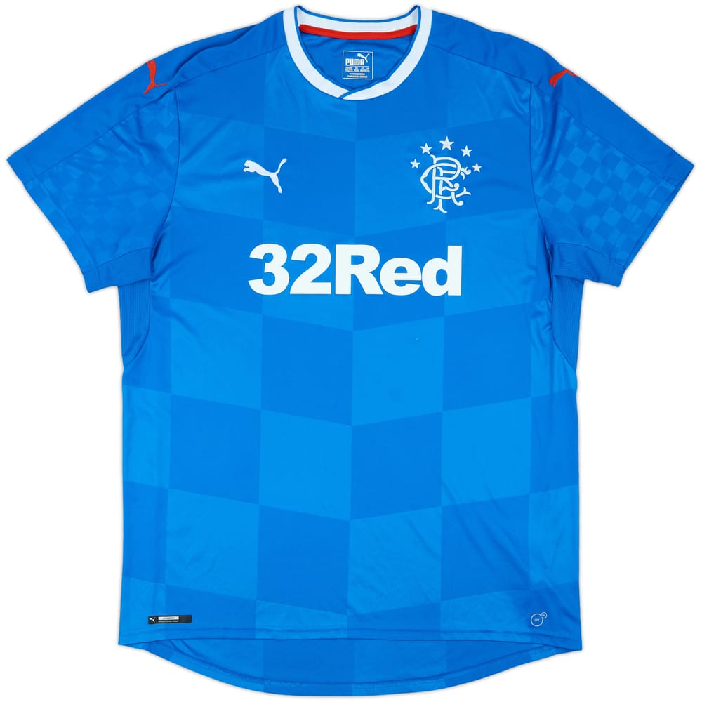 2016-18 Rangers Home Shirt - 7/10 - (XXL)