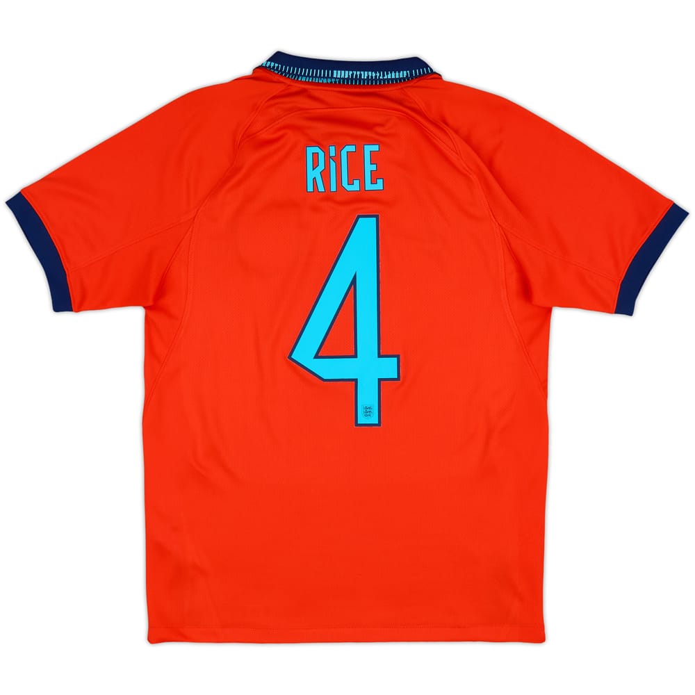 2022-23 England Away Shirt Rice #4 - 8/10 - (S)