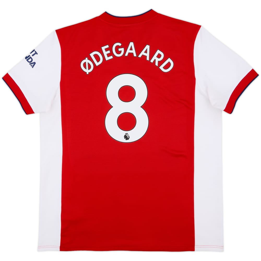 2021-22 Arsenal Home Shirt Odegaard #8 - 6/10 - (S)