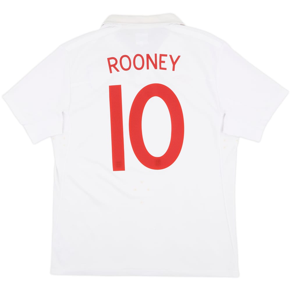 2009-10 England Home Shirt Rooney #10 - 7/10 - (L)