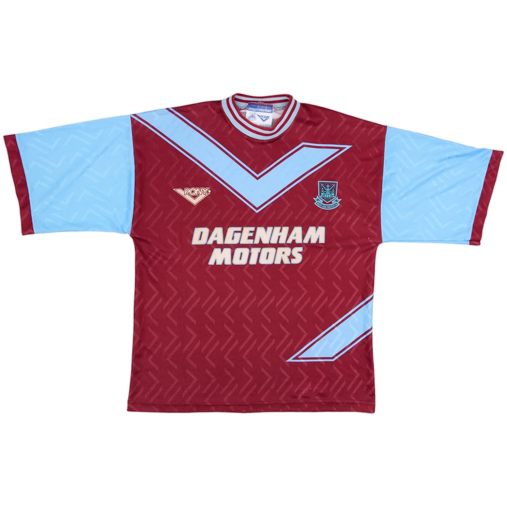 1993-95 West Ham Home Shirt - 7/10 - (L)