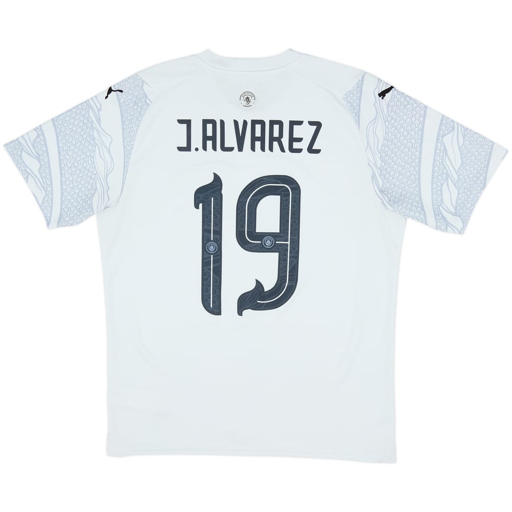 2023-24 Manchester City Puma 'Year of the Dragon' Shirt J.Alvarez #19 - 10/10 - (M)