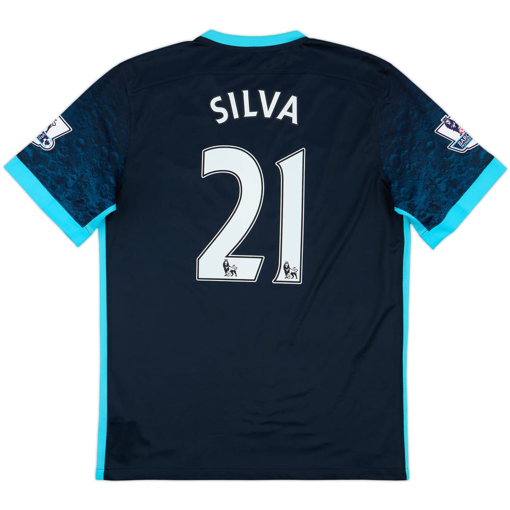 2015-16 Manchester City Away Shirt Silva #21 - 10/10 - (M)