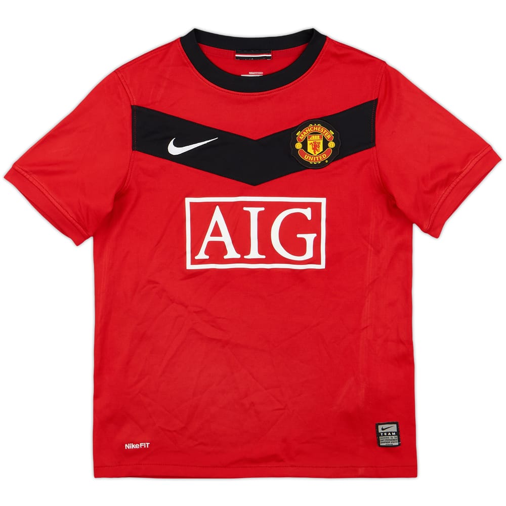 2009-10 Manchester United Home Shirt - 8/10 - (S.Boys)