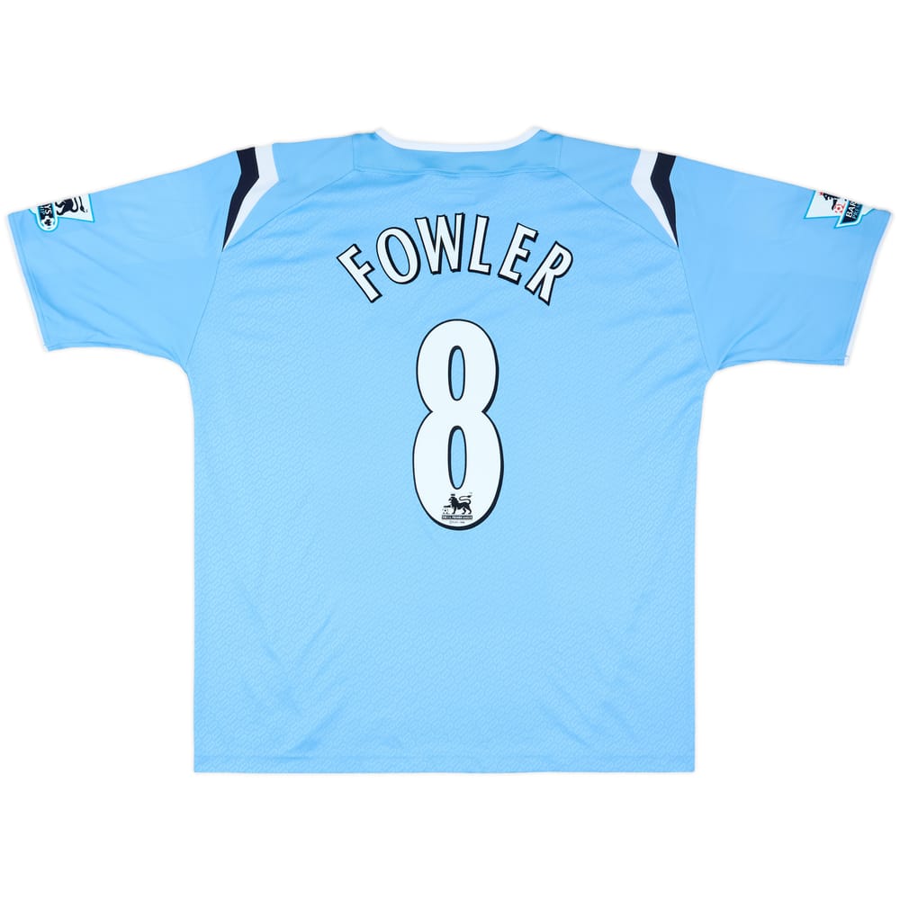 2004-05 Manchester City Home Shirt Fowler #8 - 4/10 - (XL)
