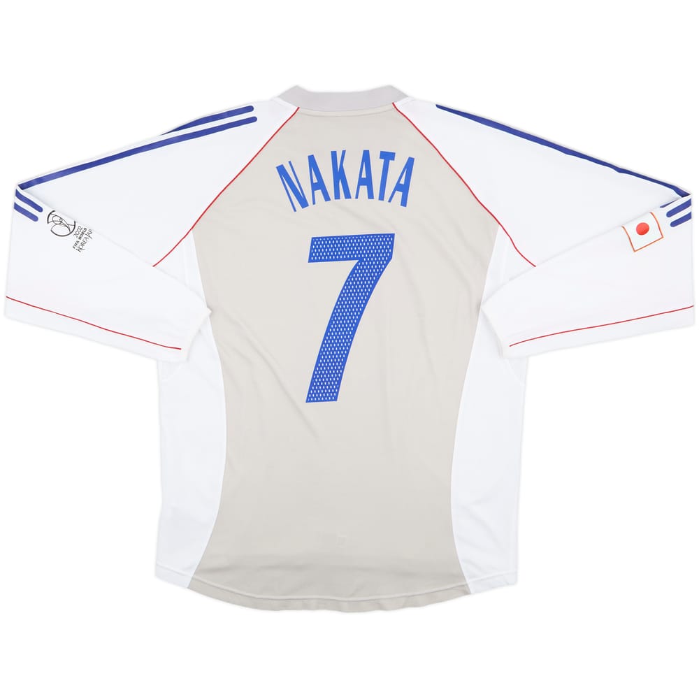 2002-04 Japan Player Issue Away L/S Shirt Nakata #7 - 8/10 - (XL)