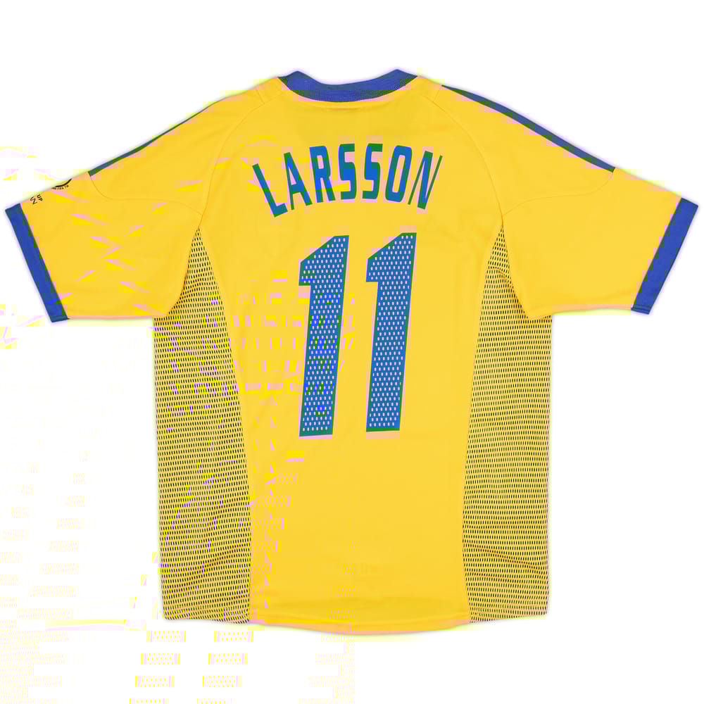 2002-03 Sweden Home Shirt Larsson #11 - 9/10 - (S)