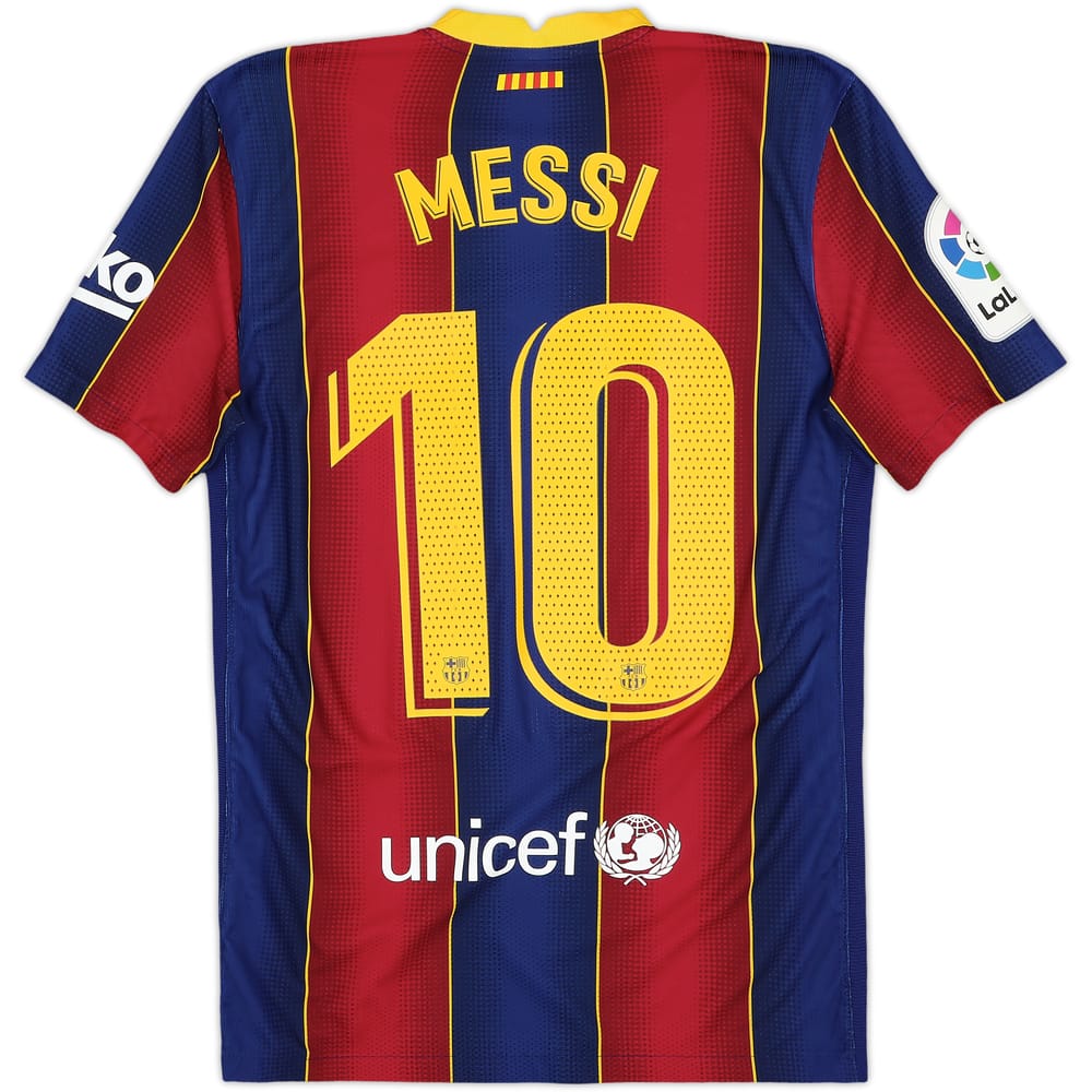 2020-21 Barcelona Authentic Home Shirt Messi #10 - 10/10 - (S)