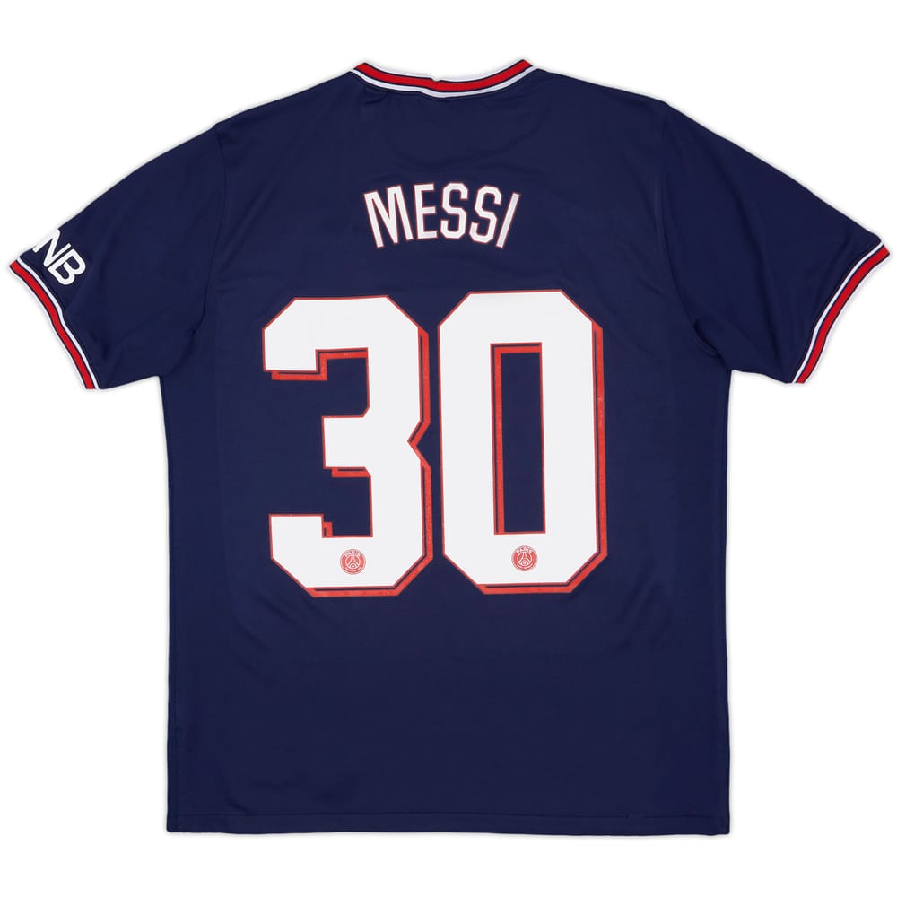 2021-22 Paris Saint-Germain Home Shirt Messi #30 - 9/10 - (M)