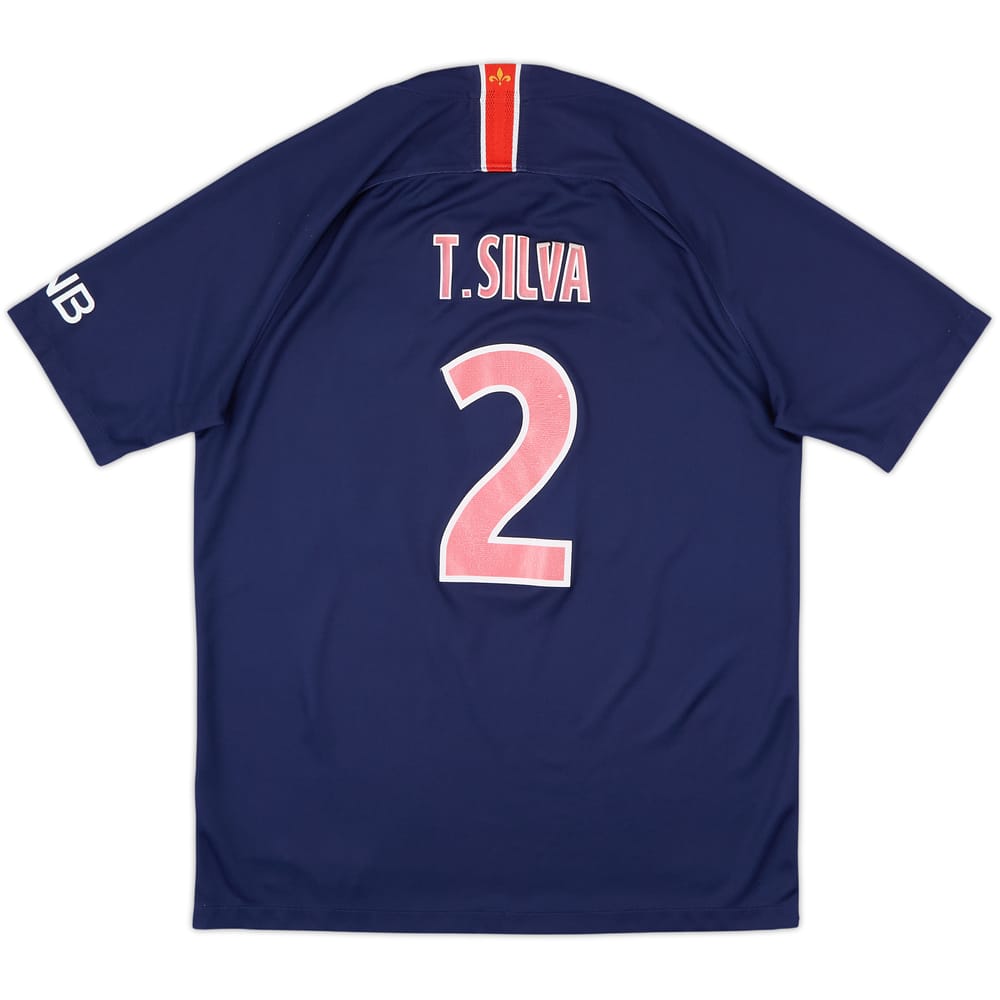 2018-19 Paris Saint-Germain Home Shirt T. Silva #2 - 5/10 - (M)