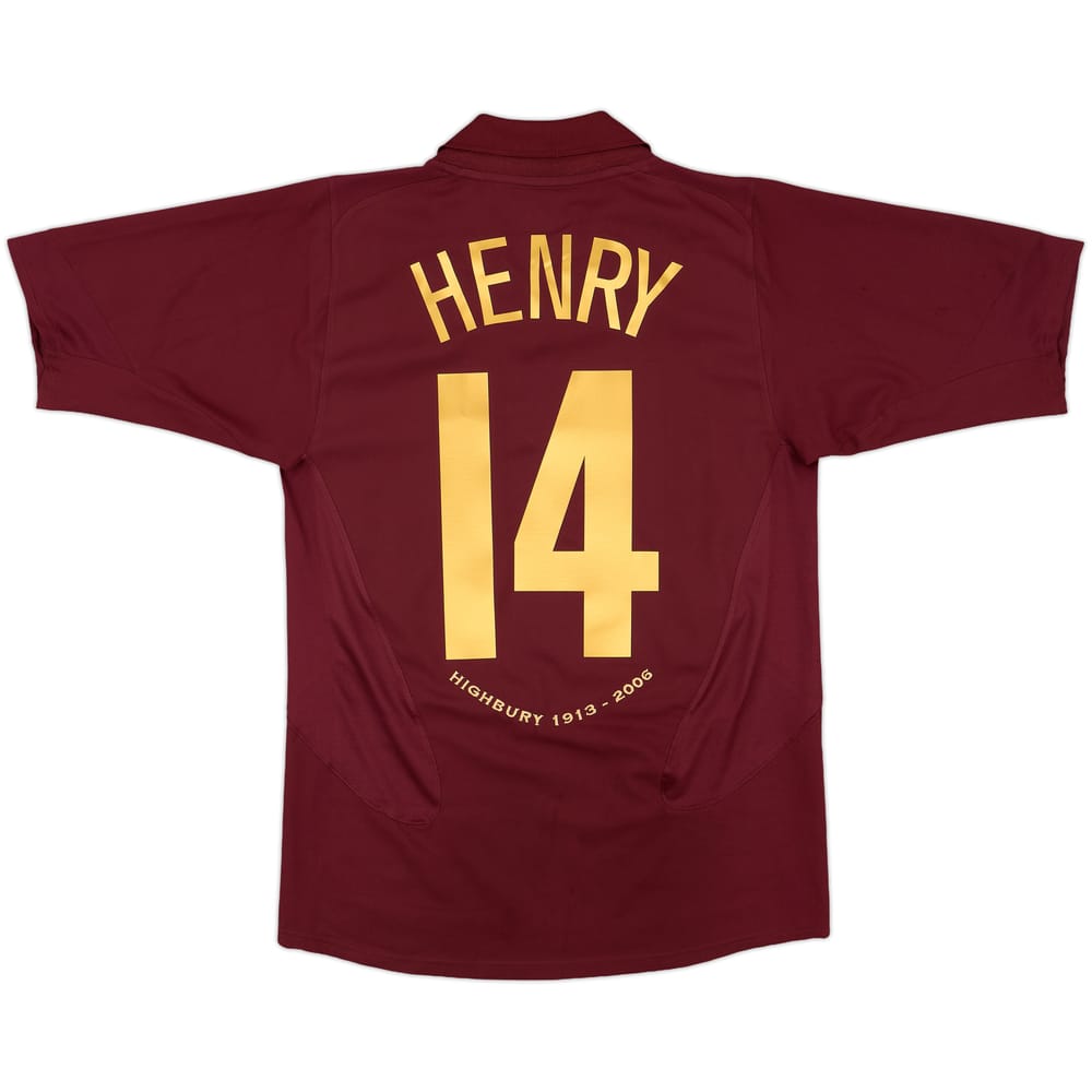 2005-06 Arsenal Home Shirt Henry #14 - 8/10 - (S)