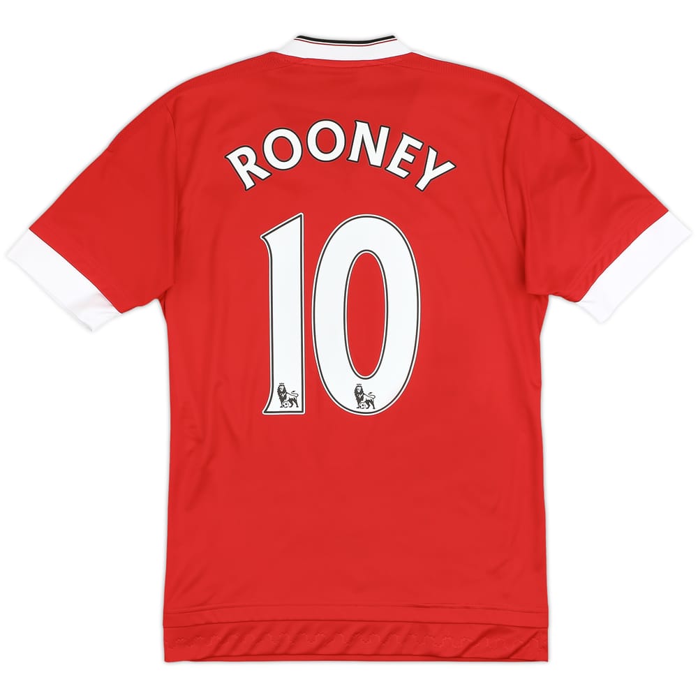 2015-16 Manchester United Home Shirt Rooney #10 - 9/10 - (XS)
